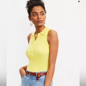 NWT Loft Polo Sweater Tank Size XL